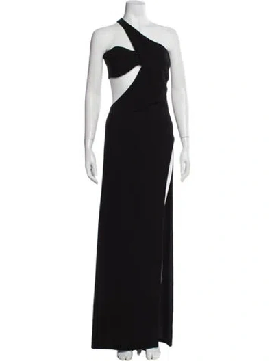 Pre-owned Monot One-shoulder Long Dress W/ Tags In Black
