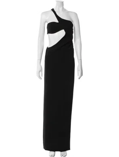 Pre-owned Monot One-shoulder Long Dress W/ Tags In Black