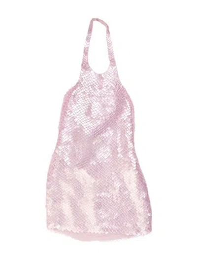 Pre-owned Monot Patterned Mini Dress W/ Tags In Pink
