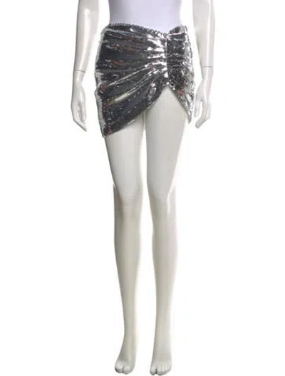 Pre-owned Monot Patterned Mini Skirt In Multi