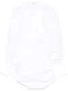 Monot Poplin Mini Dress In White