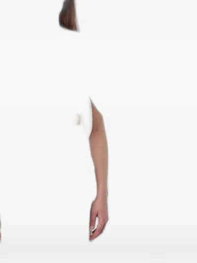 Monot Ruffled Crepe Top In White