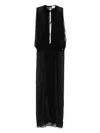 Monot Sleeveless Sheer Maxi Dress