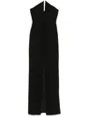 Monot Spike-neckline Gown In Black