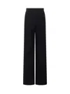 Monot Lined Paazzo Pants With Welt Pockets In Black