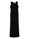 Monot V-neck Maxi Dress In Black