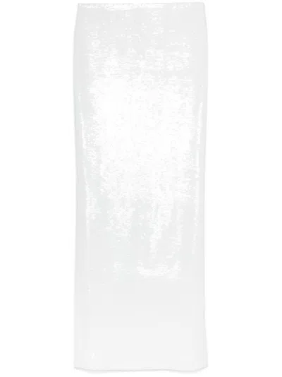 MONOT WHITE SEQUINNED SKIRT
