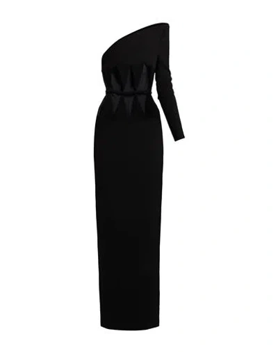 Monot Mônot Woman Maxi Dress Black Size 4 Polyester
