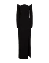 Monot Mônot Woman Maxi Dress Black Size 4 Polyester