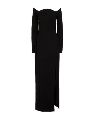 Monot Mônot Woman Maxi Dress Black Size 4 Polyester