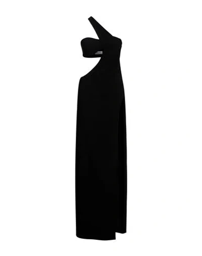Monot Mônot Woman Maxi Dress Black Size 8 Polyester