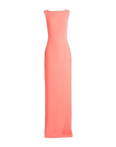 Monot Mônot Woman Maxi Dress Coral Size 4 Polyester In Pink