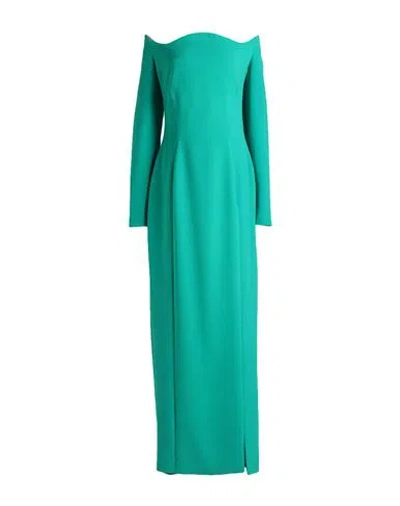 Monot Mônot Woman Maxi Dress Emerald Green Size 2 Polyester