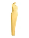 Monot Mônot Woman Maxi Dress Yellow Size 4 Polyester