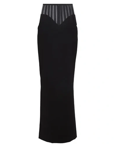 Monot Mônot Woman Maxi Skirt Black Size 6 Polyester