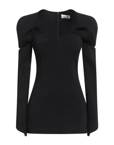 Monot Mônot Woman Mini Dress Black Size 4 Triacetate, Polyester