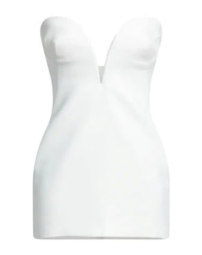 Monot Mônot Woman Mini Dress White Size 6 Polyester