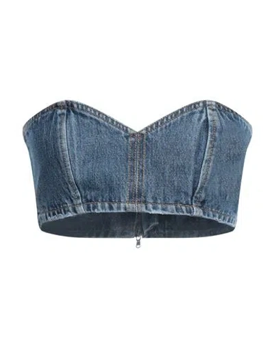 MONOT MÔNOT WOMAN TOP BLUE SIZE 6 COTTON