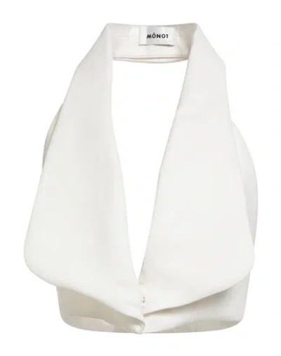 Monot Mônot Woman Top White Size 4 Polyester