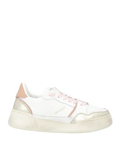 Monoway Woman Sneakers Off White Size 8 Leather In Neutral