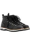 Monpiz Lace-up Suede Boots In Black