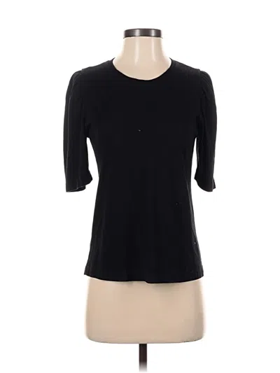 Pre-owned Monrow 3/4 Sleeve T-shirt In Black