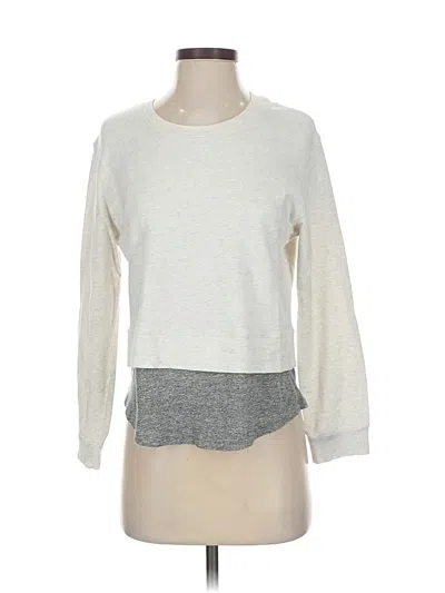 Pre-owned Monrow 3/4 Sleeve T-shirt In Gray