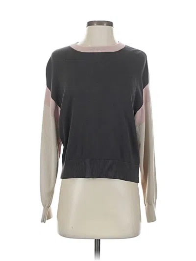 Pre-owned Monrow 3/4 Sleeve T-shirt In Gray