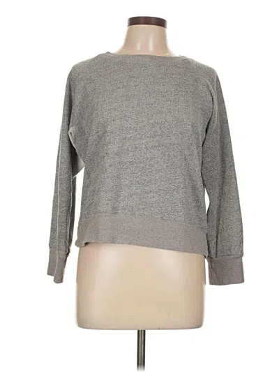 Pre-owned Monrow 3/4 Sleeve T-shirt In Gray