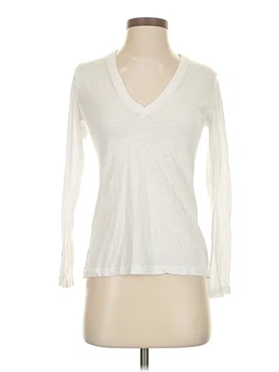 Pre-owned Monrow 3/4 Sleeve T-shirt In Ivory
