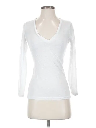 Pre-owned Monrow 3/4 Sleeve T-shirt In White