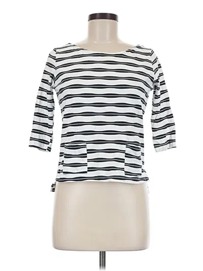 Pre-owned Monrow 3/4 Sleeve T-shirt In White