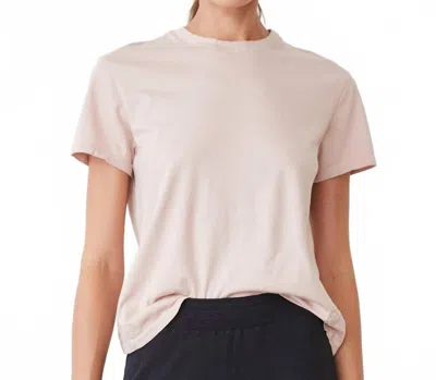 MONROW 90'S TEE IN CHALK PINK