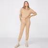 Monrow Archives Supersoft Fleece Shirred Sleeve Jumpsuit In Latte