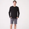Monrow Archives Thermal Long Sleeve Crew In Black