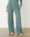 Monrow Baby Thermal Wide Leg Pant In Cactus