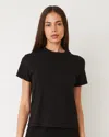 Monrow 50's Vinage Tee In Black In Black