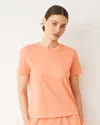 Monrow Basic Crew Neck Tee In Sorbet