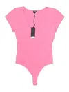 Monrow Bodysuit In Pink