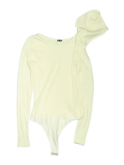Pre-owned Monrow Bodysuit In Yellow