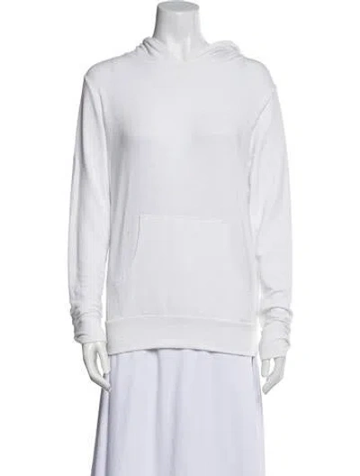 Pre-owned Monrow Bomber Jacket In White