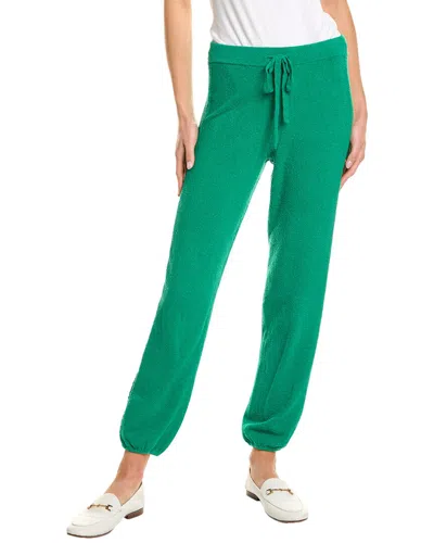 Monrow Boucle Knit Vintage Sweatpant In Green