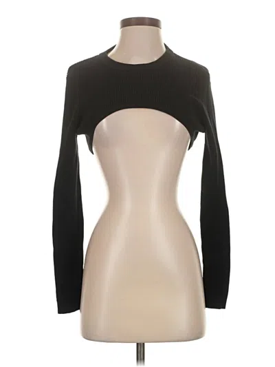 Pre-owned Monrow Cardigan Sweater In Black