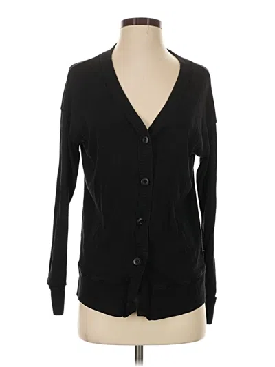 Pre-owned Monrow Cardigan Sweater In Black