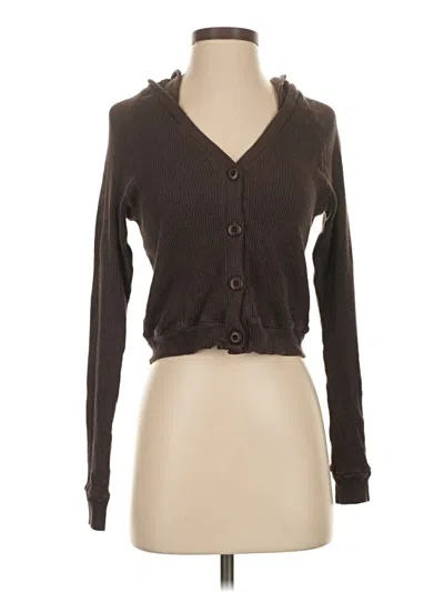 Pre-owned Monrow Cardigan Sweater In Brown