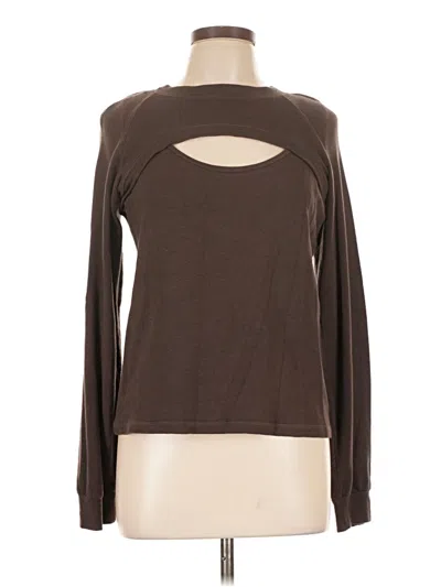 Pre-owned Monrow Cardigan Sweater In Brown