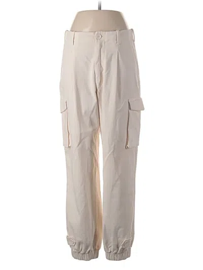 Pre-owned Monrow Cargo Pants In Ivory