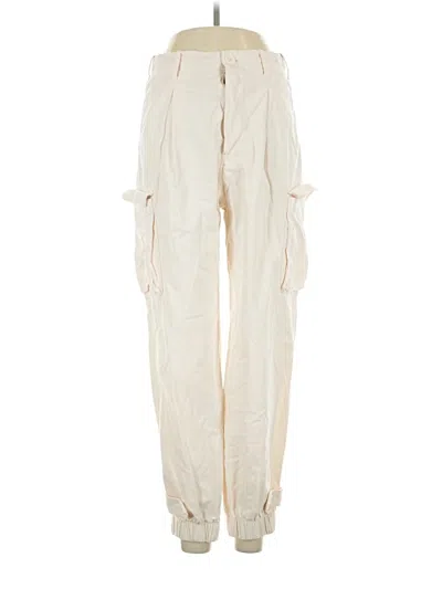 Pre-owned Monrow Cargo Pants In Ivory