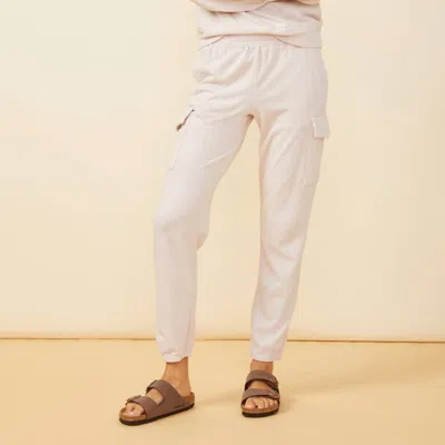 Monrow Cargo Sweaterpants In Bone