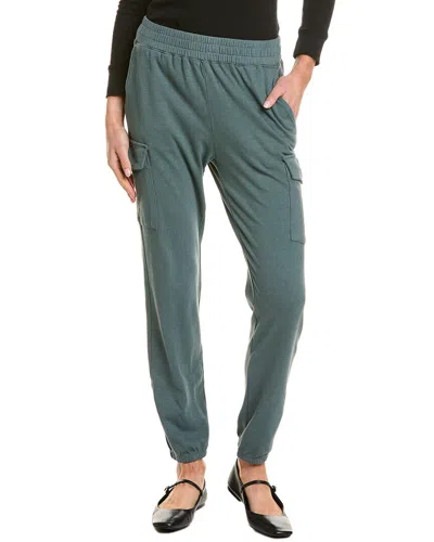 Monrow Cargo Sweatpant In Green